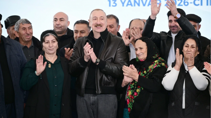 Prezident Ağdərə sakinləri ilə görüşündən görüntülər paylaşdı - VİDEO