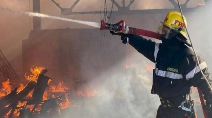 Naxçıvanda restoranda yanğın oldu - VİDEO 