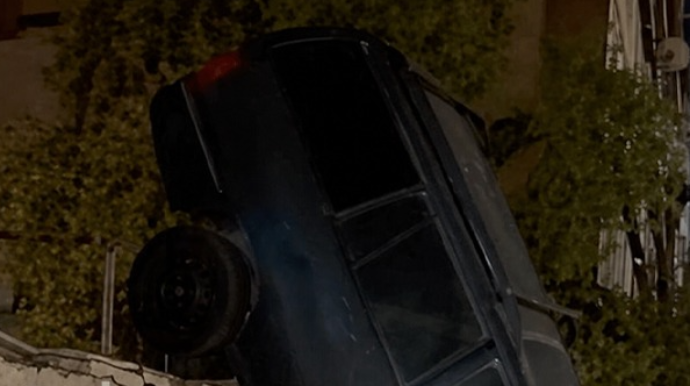 Bakıda qeyri-adi yol qəzası - VİDEO