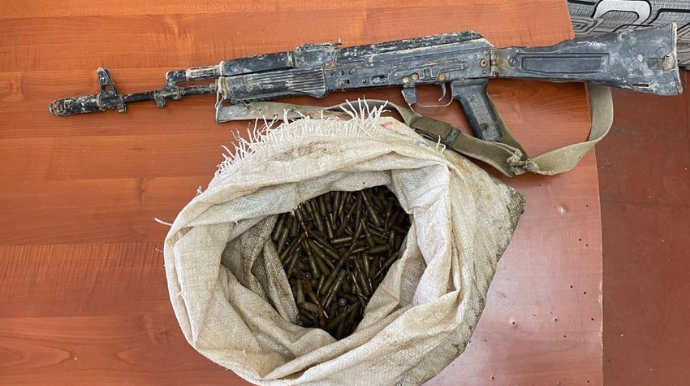 Tərtərdə narkotiklə tutulan şəxsdən silah götürülüb  - FOTO