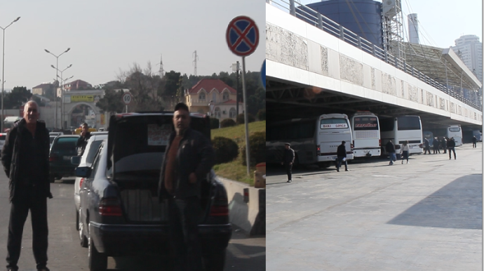 Dövlətin milyonlar xərclədiyi avtovağzal boşdur,  ətrafda isə şıdırğı “alver” gedir  - VİDEO