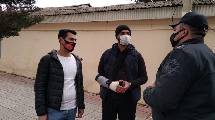 Xaçmazda tibbi maskadan istifadə etməyən şəxslər cərimələnib