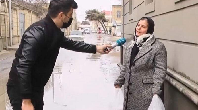 Bu küçədə evlər su altında qalır - VİDEO 