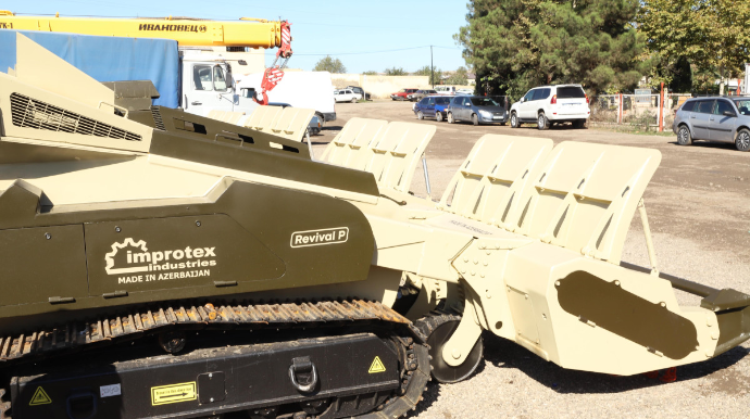 Azərbaycan istehsalı olan 4 mexaniki vasitə minatəmizləmə fəaliyyətinə cəlb olunub   - FOTO