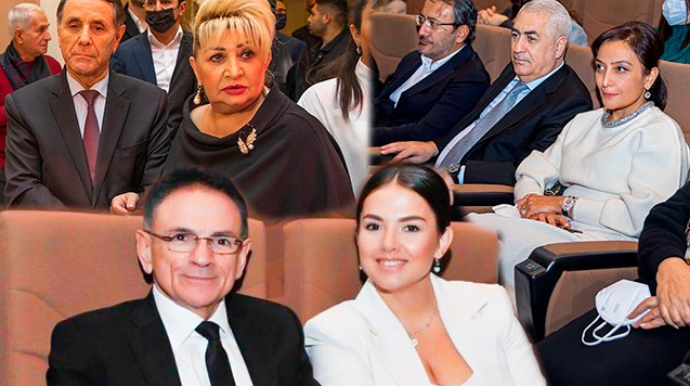 Məmurlar xanımları ilə qala gecəsində - Fotolar