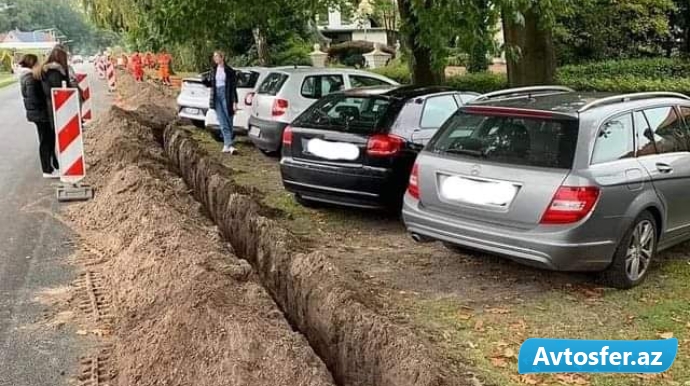 Qanunsuz parklamaya görə orijinal cəza verildi - FOTO