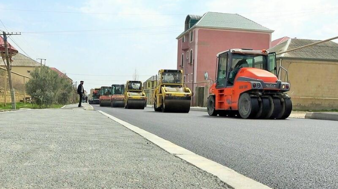 В одном из поселков Баку заканчивается ремонт улицы  - ФОТО