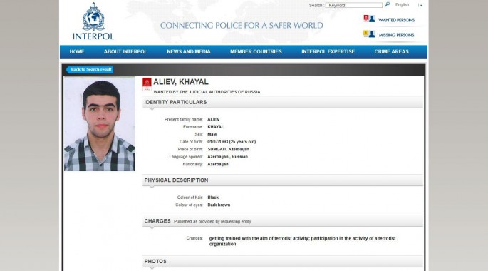 Ağır cinayətlərdə ittiham olunan azərbaycanlı beynəlxalq axtarış verilib