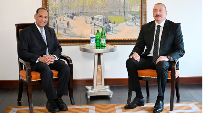 İlham Əliyev Nyu-Yorkda görüşlər keçirir - FOTOLAR 
