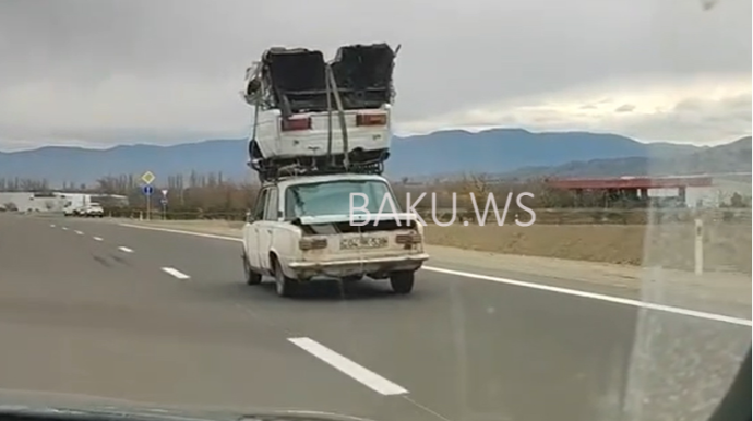 Azərbaycanda lentə alınan bu "VAZ 2106" görənləri heyrətə saldı - VİDEO