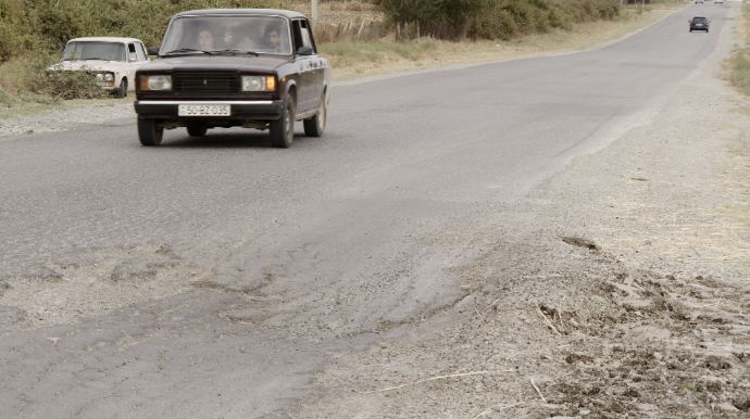 Bakı–Şamaxı–Yevlax yolunda təmir və nişanlanma işləri nə vaxt aparılacaq? - FOTOLAR