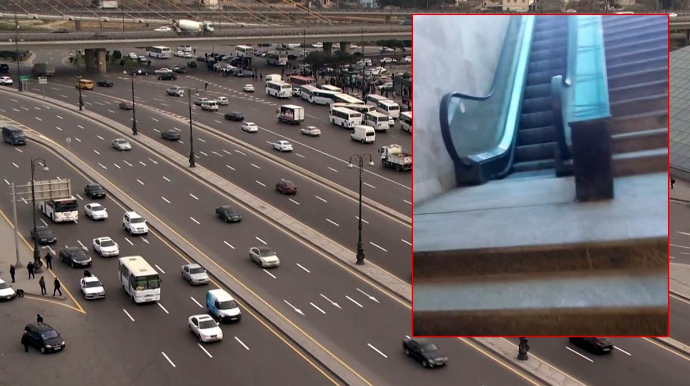 Bakının əsas prospektində eskalator problemi: "Ehtiyat hissəsi …" - VİDEO - AÇQLAMA 