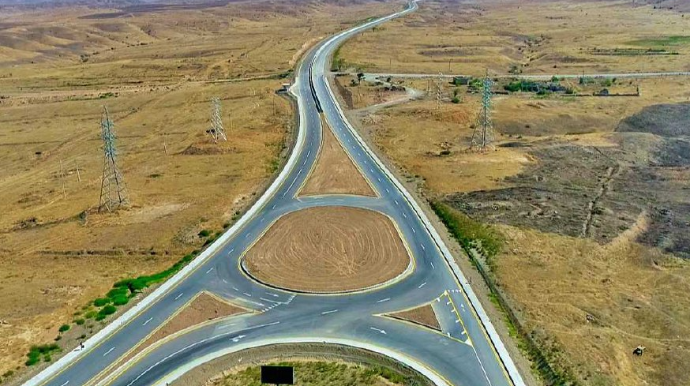 Şükürbəyli–Cəbrayıl–Hadrut yolunun Şükürbəyli–Cəbrayıl hissəsinin açılışı olub   - FOTO