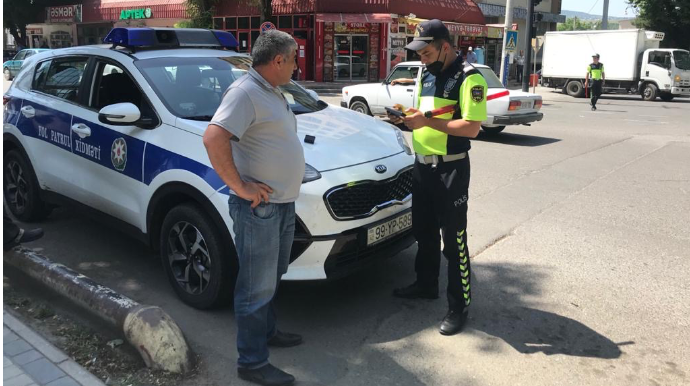 İsmayıllıda qaydaları pozan piyadalar inzibati məsuliyyətə cəlb edilib   - FOTO