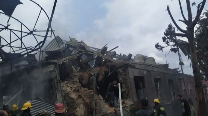 Gəncə sakini Karina Qriqoryan düşmən atəşi nəticəsində yaralanıb