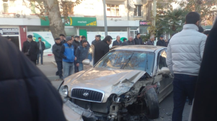 Mingəçevirdə zəncirvari qəza oldu - FOTOLAR 