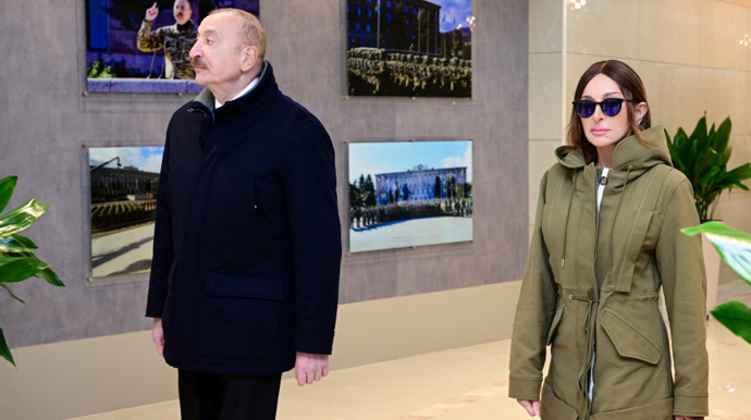 Prezident Xankəndidə Zəfər parkının açılışında iştirak etdi - FOTO - YENİLƏNİB