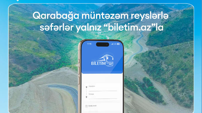 Билеты на автобусные рейсы на освобожденные территории будут продаваться на портале biletim.az 