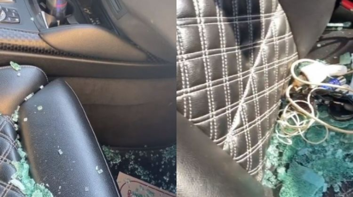 Azərbaycanlı rəqqasənin maşınına hücum etdilər  - VİDEO