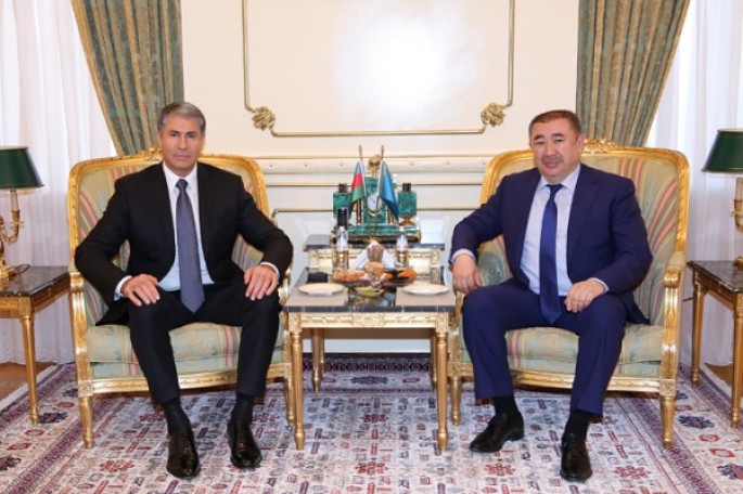 Vilayət Eyvazov Qazaxıstandan olan nümayəndə heyətini qəbul edib - FOTO