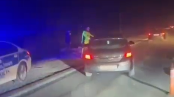 Bakı-Qazax yolunda sıxlıq yarandı; DYP tədbir gördü - VİDEO