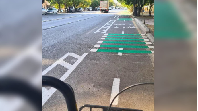 Daha bir prospektə velosiped zolağı çəkildi – FOTO