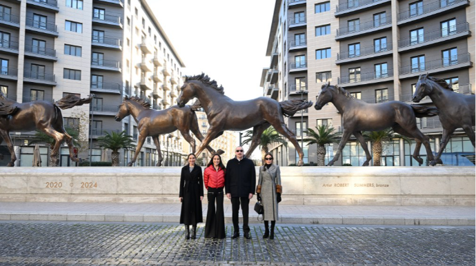 Prezident "Ağ Şəhər"dən paylaşım etdi  - VİDEO