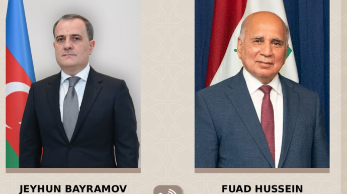 Ceyhun Bayramov iraqlı həmkarı ilə müzakirə apardı