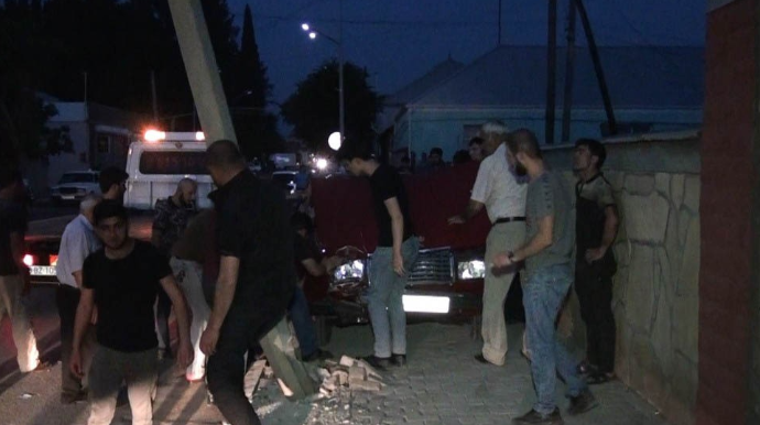 Tovuzda “07” maneəyə çırpılıb - FOTO 