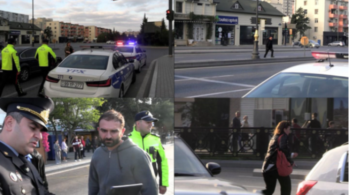 Piyadalara qarşı reydlər başlayır - Maşınla vurulan piyadaların görüntüləri - VİDEO  