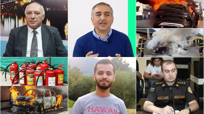 Hibrid və elektromobillər yananda necə söndürmək olar? - Odsöndürən balonlar işə yaramırmış - VİDEO 