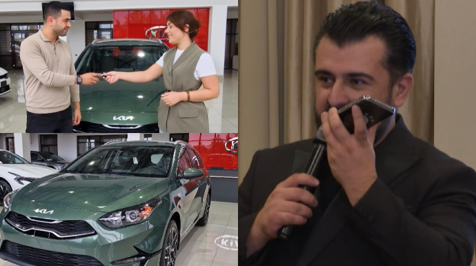 İki ildir SMS Radar-dan istifadə edən şəxsə bahalı maşın hədiyyə edildi - İnana bilmirəm... - VİDEO