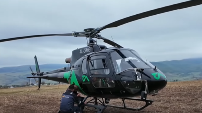 Azərbaycanda helikopter vasitəsilə qızıl axtarılır - VİDEO 