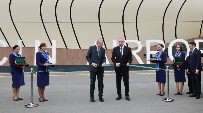 Prezident Laçın Hava Limanının açılışından görüntülər paylaşdı - VİDEO