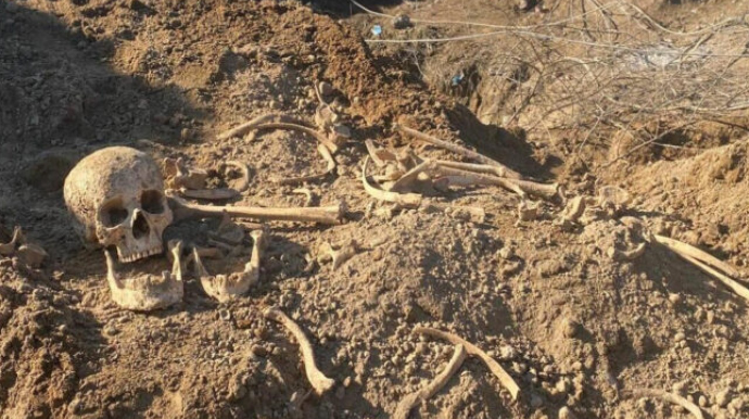 Ağdamda insan sümüklərinə oxşar skelet qalıqları tapıldı 