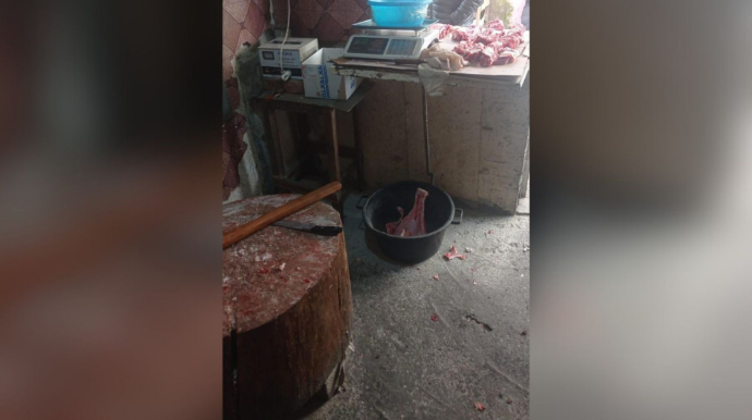 Ət satışı məntəqəsində nöqsanlar aşkarlanıb - FOTO