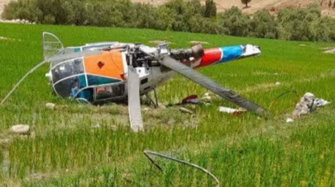 İranda təcili yardım helikopteri qəzaya uğradı  - VİDEO