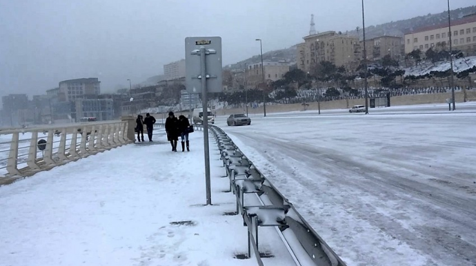 Sabah qar yağacaq, güclü külək əsəcək