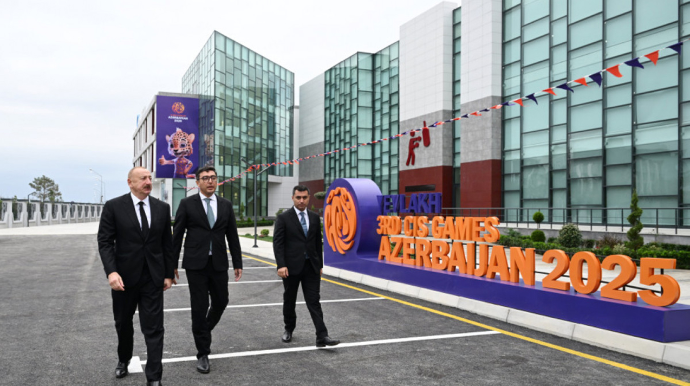 Prezident Yevlaxda açılışda iştirak edib - FOTOLAR 