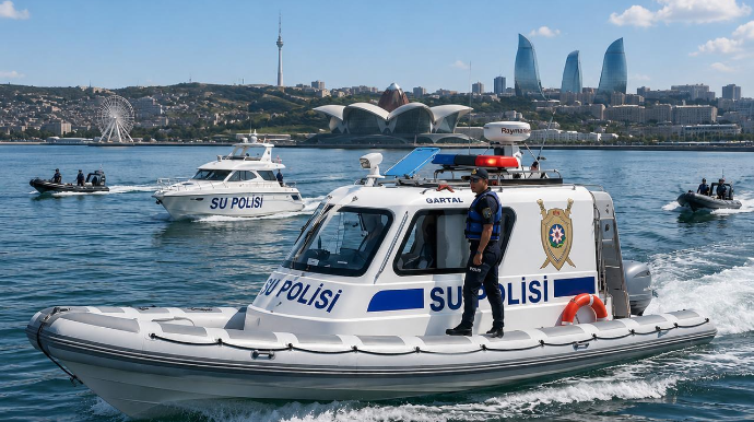 Su polisi dəniz sahilində narkotikə qarşı əməliyyat keçirdi - VİDEO 