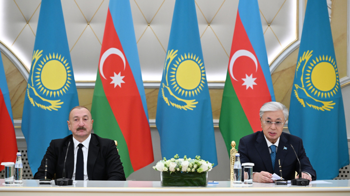 Azərbaycan-Qazaxıstan sənədləri mübadilə olundu - FOTOLAR  - YENİLƏNİB