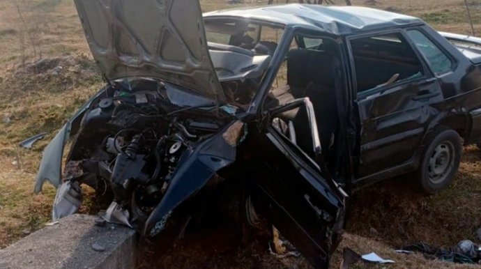 В Загатале произошло ДТП, есть погибший и пострадавший 