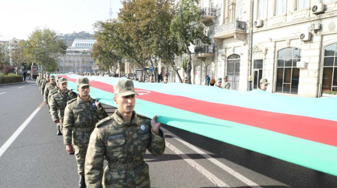 Bakıda zəfər yürüşü başa çatıb   - FOTO - VİDEO