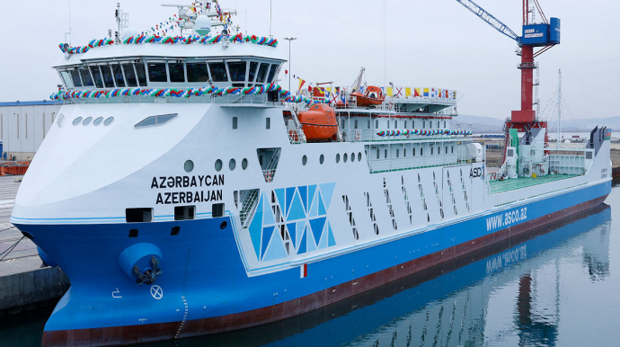 “Azərbaycan” gəmisi ilə daşınan nəqliyyat vasitələrinin sayı açıqlanıb 