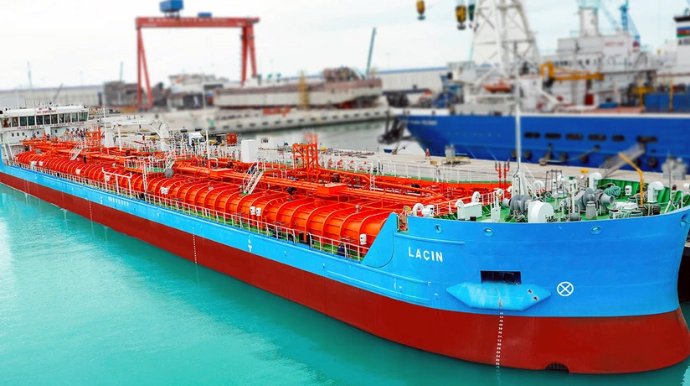 "Laçın" tankeri ilə 464 min tondan çox neft və neft məhsulları daşınıb