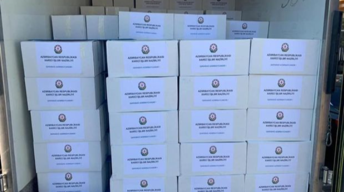 XİN Tərtər və Bərdə rayonlarında yerləşən 500 ailəyə humanitar yardım göstərib  - FOTO