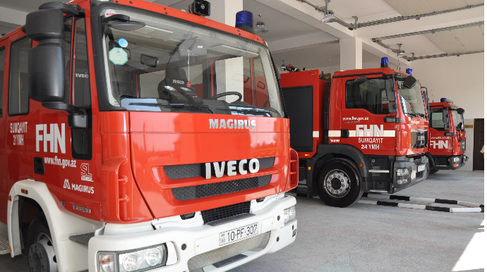 Bakıda məcburi köçkünlərin binasında yanğın olub