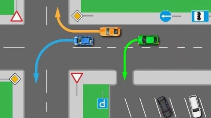 Hansı avtomobil göstərilmiş ox üzrə hərəkət edə bilər? - CAVAB VER, HƏDİYYƏ QAZAN 