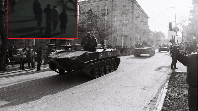 20 Yanvar günü 7 dost "BTR"lərin qarşısını belə kəsmişdi - VİDEO 