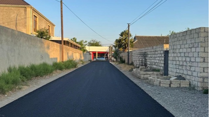 Beyləqanda yol infrastrukturunun yenilənməsi davam edir - FOTO